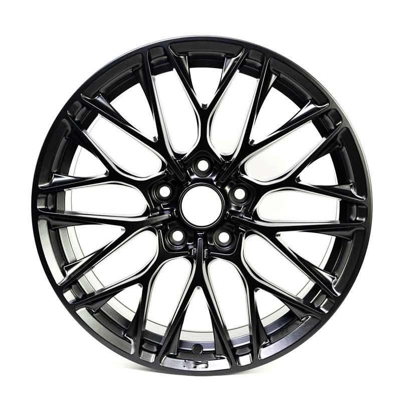 19 inch  5*120 mm multi-spoke forged gloss black forged wheel