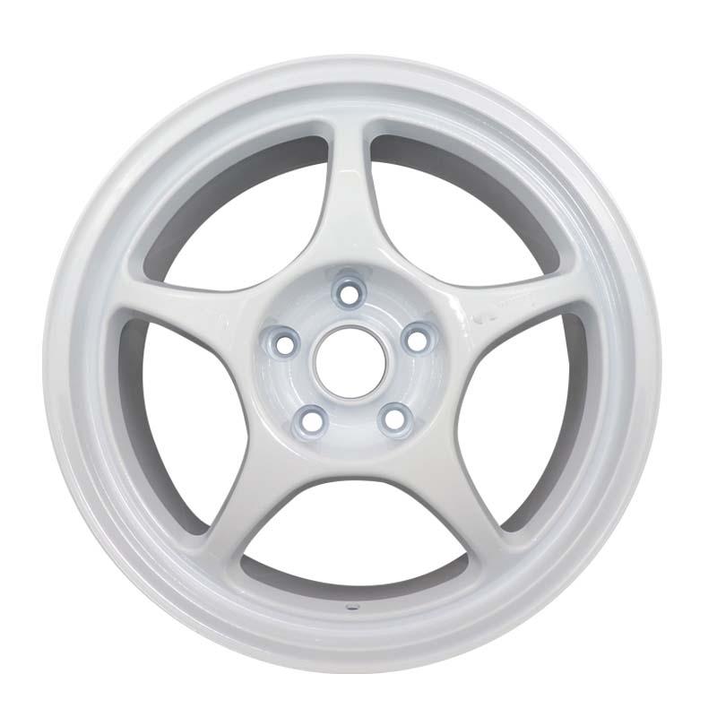 18 inch 5x 114.3mm White pentagram shaped wheels
