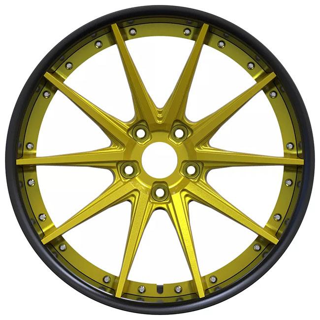 Two-pieces forged alloy aluminum racing wheel 17 wheel rim pcd 5x120