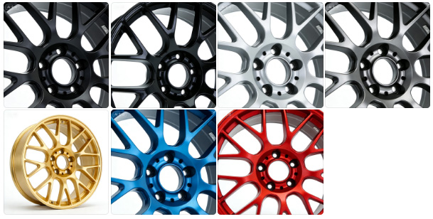 Colors of forged wheel